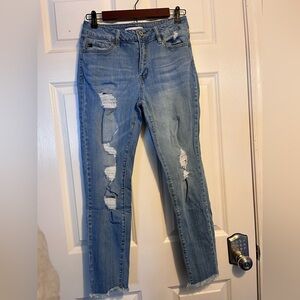 Kancan Women's Distressed Blue Jeans Size 28